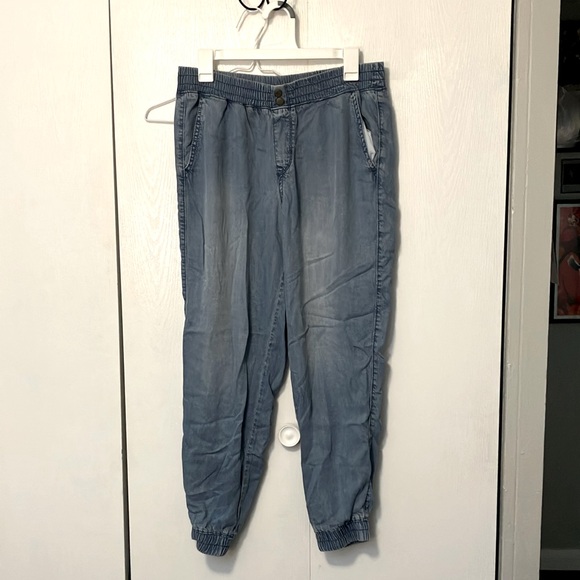 Light blue denim joggers - Picture 1 of 2